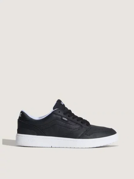 Кожаные кеды Vans черные