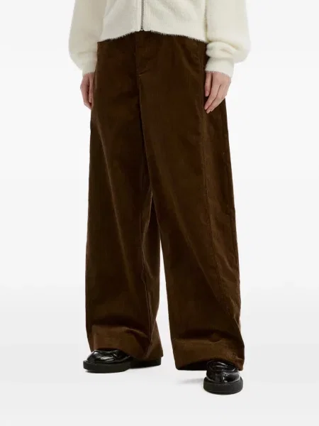 Pantaloni Tout A Coup de catifea cord maro