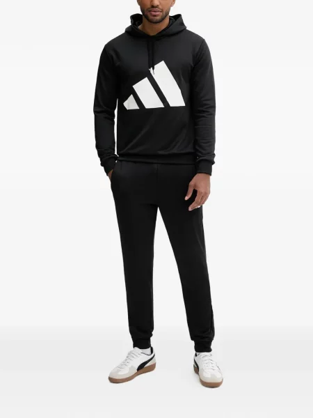 Pantaloni scurți Adidas alergare cu decolteu rotund plasă negru