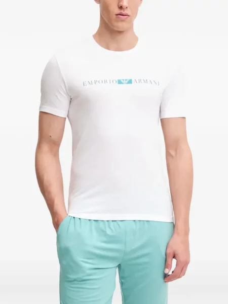 Tricou Armani Exchange cu imagine alb