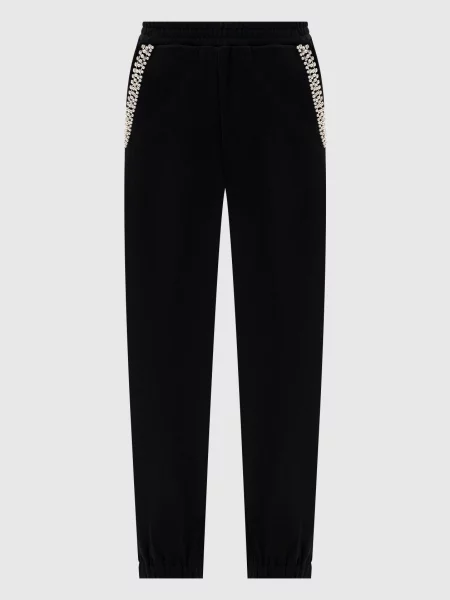 Джогери з намистинами та кристалами Twinset чорні