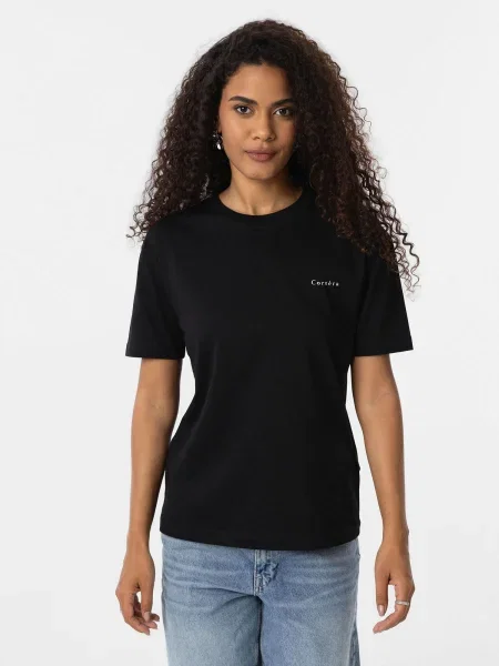 Cortera Tricou negru alb