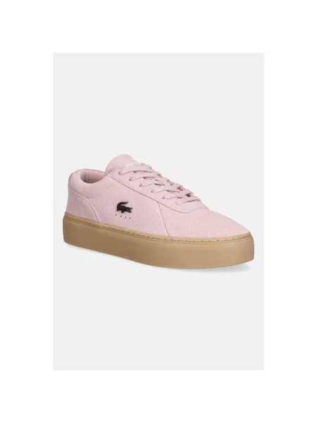 Sneakersy Lacoste skórzane różowe