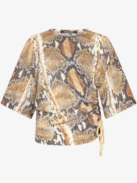 Tricou Roberto Cavalli cu imagine maro