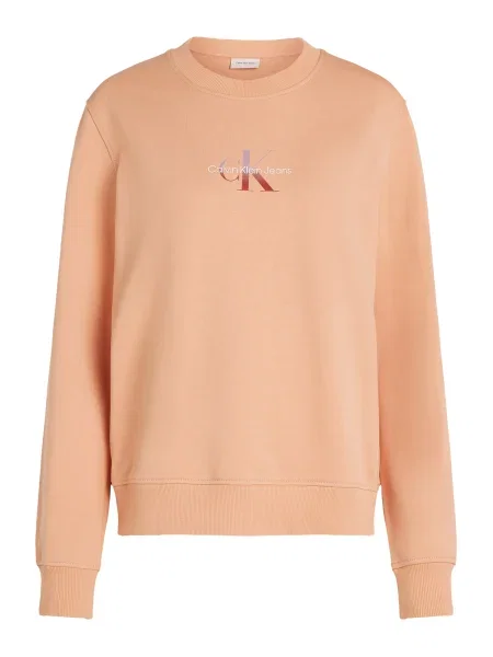 Calvin Klein Jeans Bluză Gradient Monologo Coral alb