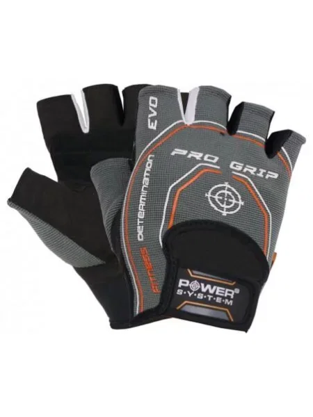 Rękawiczki na siłownię POWER SYSTEM Pro Grip EVO szare