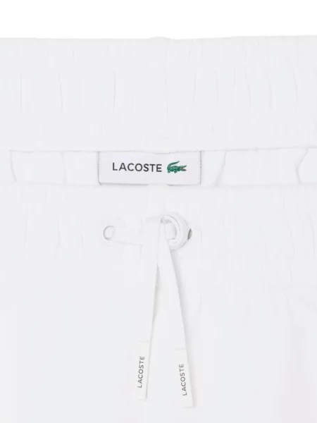 Pantaloni Lacoste alergare cu autograf cu cordon alb