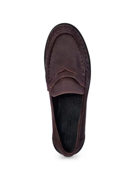 Pantofi loafer Bernardo din piele maro