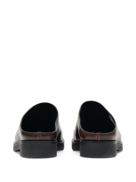 Papuci tip mules Mm6 Maison Margiela din piele maro