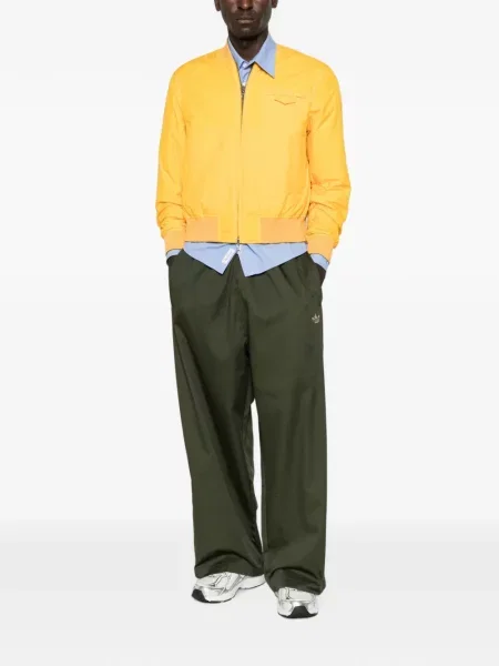 Pantaloni Adidas cu dungi alergare negru