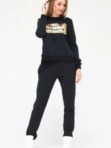 Костюмный спортивный костюм Carica черный