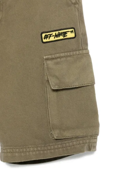 Szorty cargo dziecięce Off-white białe
