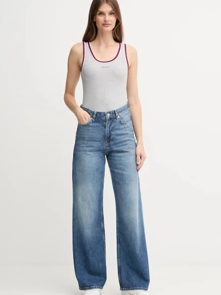 Top Calvin Klein Jeans šedý