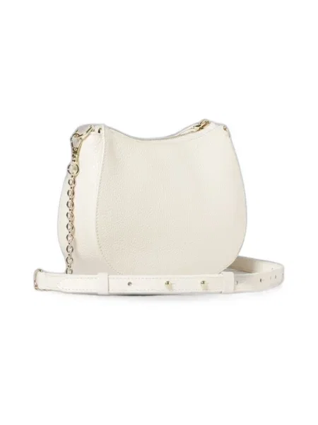 Torebka crossbody Coccinelle skórzana biała