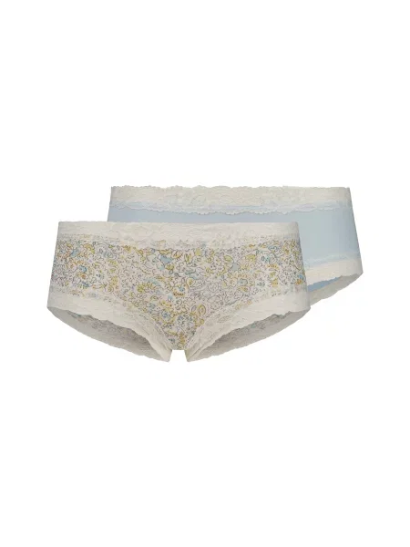 Skiny Chiloți Advantage Modal Lace bej deschis / albastru pastel / galben deschis negru
