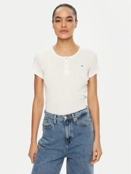 Tommy Jeans T-Shirt biały