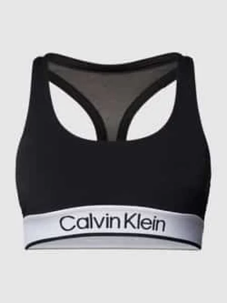 Biustonosz z elastycznym Calvin Klein Performance czarny