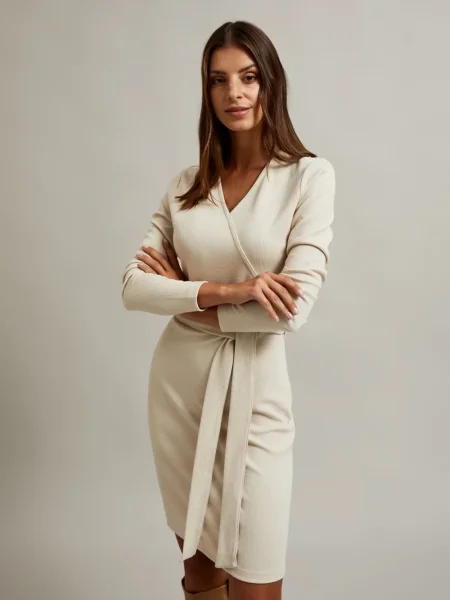 Rochie Marisse de costum bej