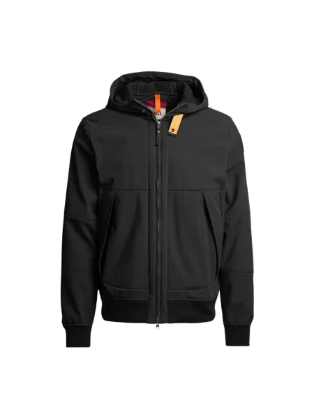 Kurtka bomber Parajumpers z kapturem softshell czarny