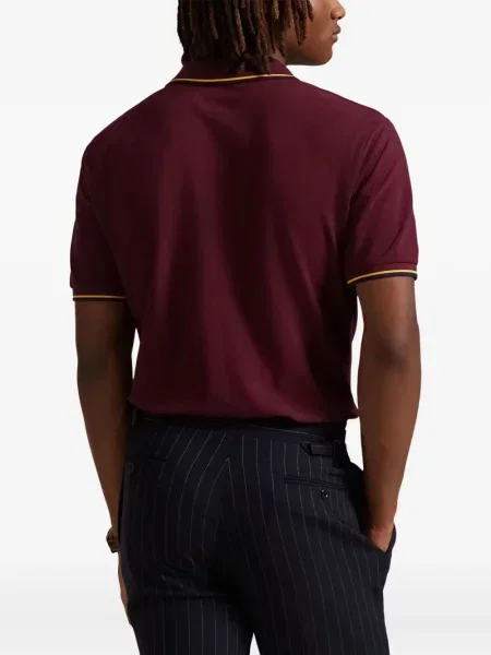 Șapcă Polo Ralph Lauren de mătase cu broderie cu dungi negru