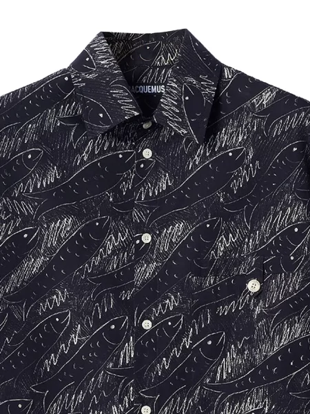 Rövid ing Jacquemus nyomtatás fekete