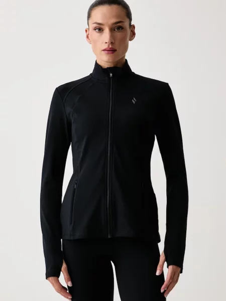 Skechers hanorac de antrenament pentru femei GOWALK JACKET negru