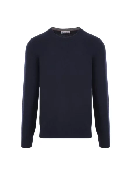 Sweter Brunello Cucinelli niebieski