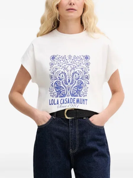 Tricou Lola_casademunt cu imagine alb