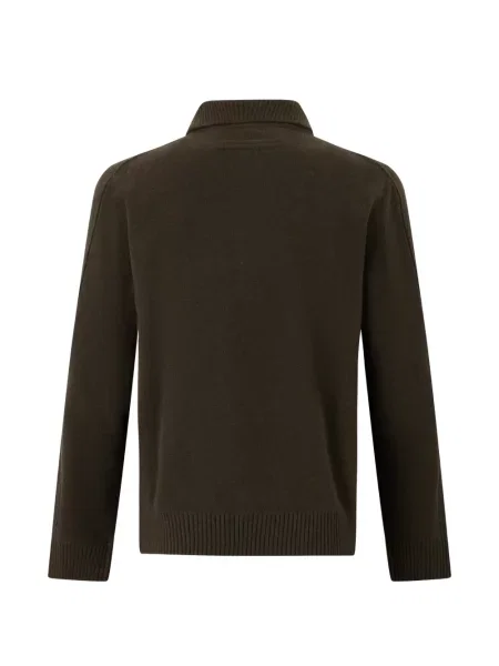 Lung tricou polo Zegna maro