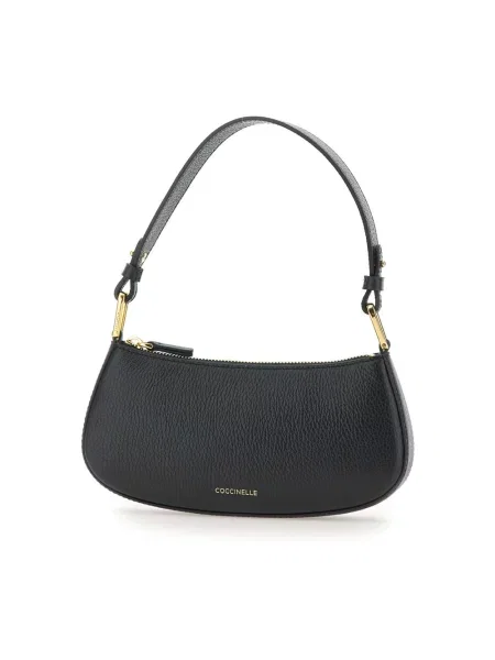 Mała mały torebka skórzana Coccinelle skórzana czarna