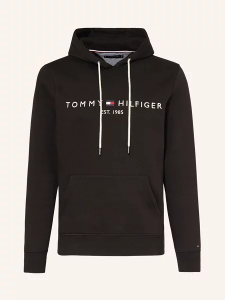 Tommy Hilfiger Mikina S Kapucí černá