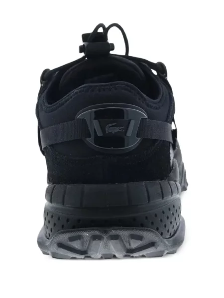 Fűzős csipkés sneaker Lacoste fekete