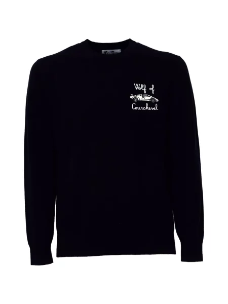 Pulover Mc2 Saint Barth cu broderie negru