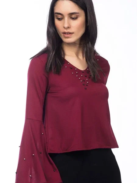 Bluzka Dewberry szara