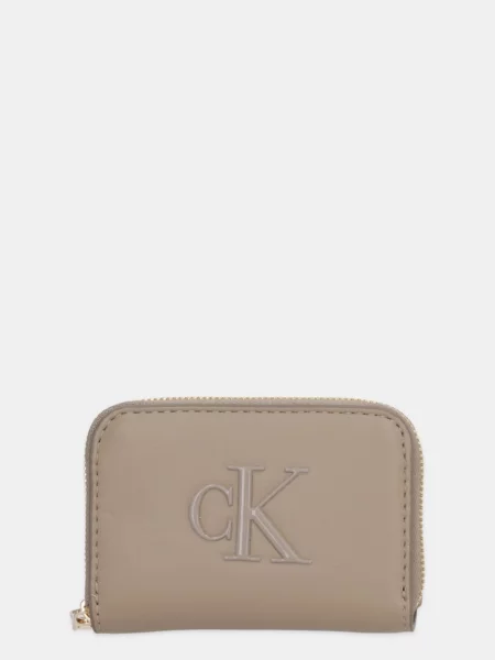 Calvin Klein Peněženka z imitace kůže béžová