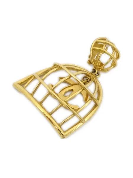 Náušnice Chanel Pre-owned zlaté