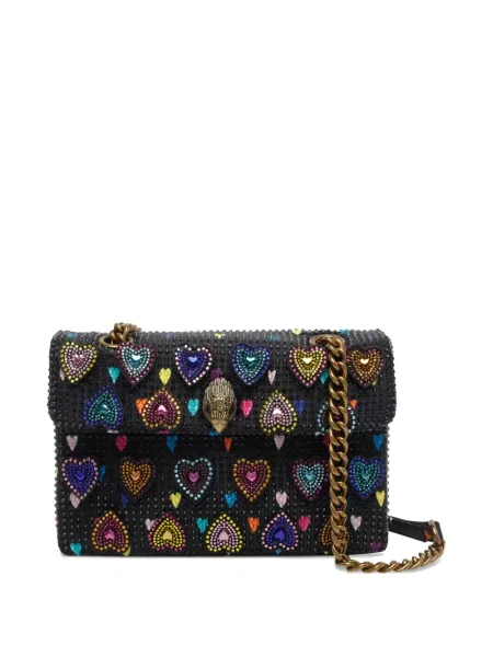 Чанта Kurt Geiger London със сърца черно