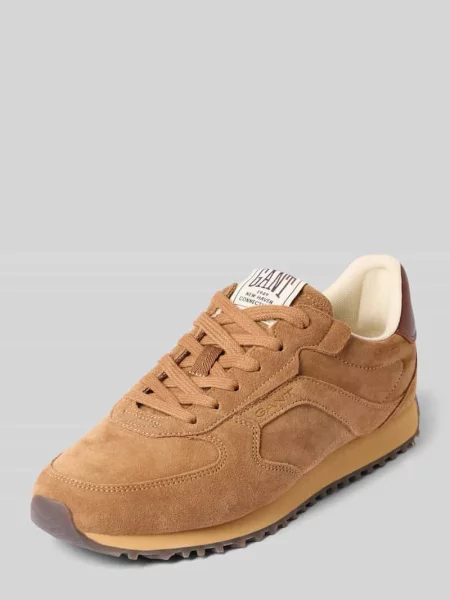 Sneakersy z naturalnej skóry bydlęcej model Beja' Gant brązowe