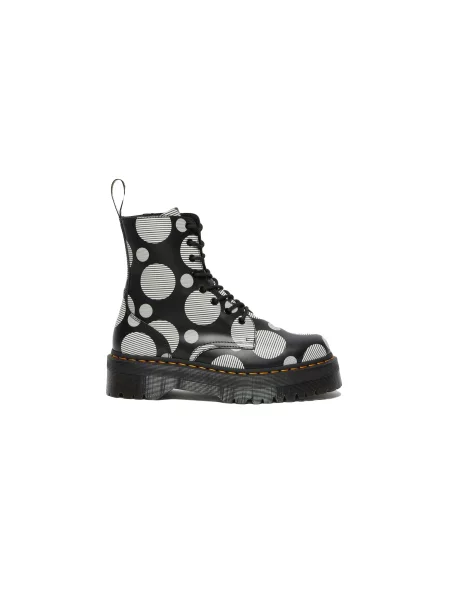 Dr. Martens Jadon Polka Dot Smooth Leather Platform Boots Kobiety Obuwie Dr. Martens Size: 4 czarny