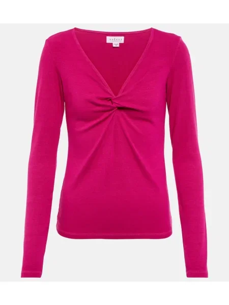 Top Velvet de catifea roz