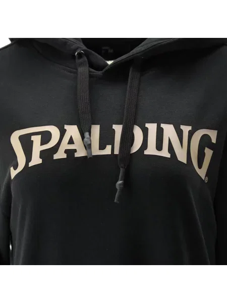 Sukienka sweatshirt z kapturem dla kobiet Spalding czarna
