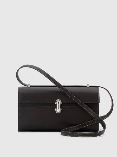 Шкіряна сумка Symmetry Savette коричнева