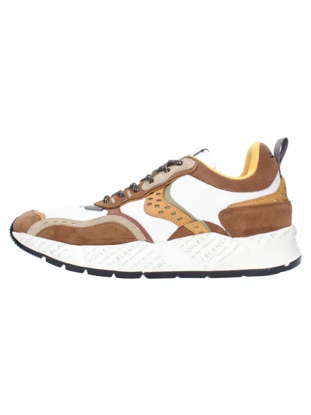 Sneakersy Voile Blanche skórzane brązowe