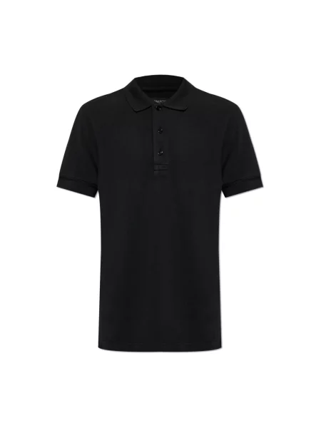 Koszulka polo Tom Ford z logo czarna