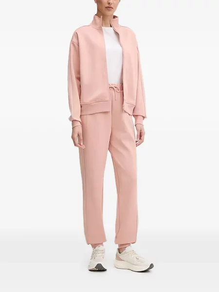 Pantaloni Guess alergare cu cordon roz