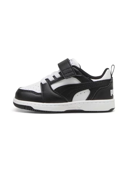Sneakersy PUMA Rebound V6 Lo dla małych dzieci Buty 19 biały