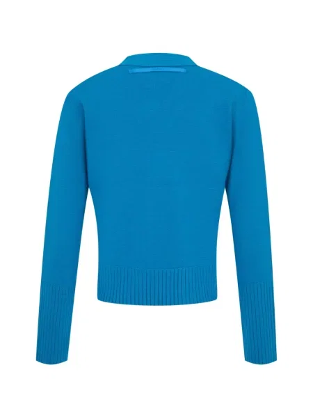 Cardigan Sacai tricotate albastru
