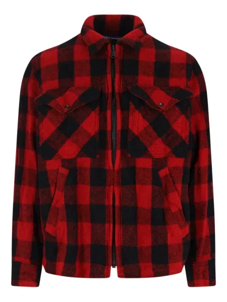 Kurtka Junya Watanabe Man w kratkę czerwona