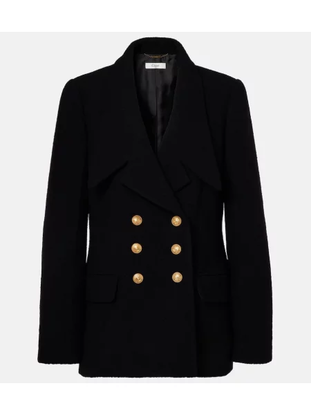 Geacă Chloé de lână negru