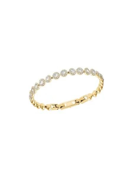 Bransoletka Swarovski w jednolitym kolorze klasyczna żółta
